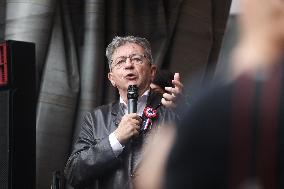 Jean-Luc Melenchon At A Rally Against The President's Forceful Blow - Paris