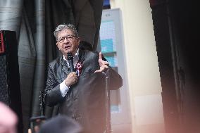 Jean-Luc Melenchon At A Rally Against The President's Forceful Blow - Paris