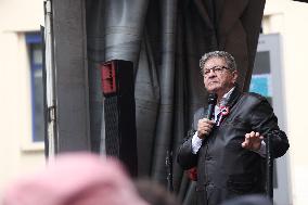 Jean-Luc Melenchon At A Rally Against The President's Forceful Blow - Paris