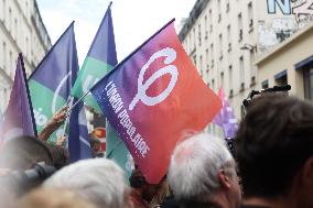 Rally Against The President's Forceful Blow - Paris