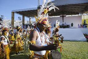 Pope Francis Leads A Mass in Port Moresby - Papua New Guinea