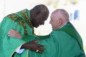 Pope Francis Leads A Mass in Port Moresby - Papua New Guinea