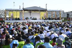 Pope Francis Leads A Mass in Port Moresby - Papua New Guinea