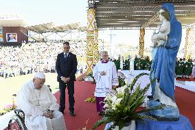 Pope Francis Leads A Mass in Port Moresby - Papua New Guinea