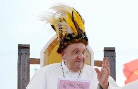 Pope Francis Meets With Faithful Of Vanimo - Papua New Guinea