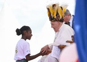 Pope Francis Meets With Faithful Of Vanimo - Papua New Guinea