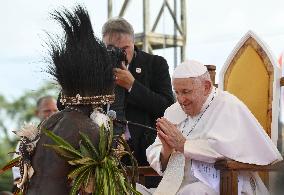 Pope Francis Meets With Faithful Of Vanimo - Papua New Guinea