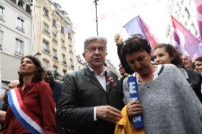 Jean-Luc Melenchon At A Rally Against The President's Forceful Blow - Paris