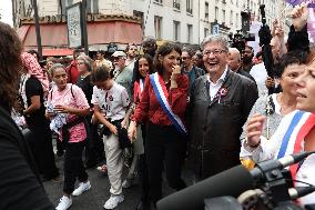 Jean-Luc Melenchon At A Rally Against The President's Forceful Blow - Paris