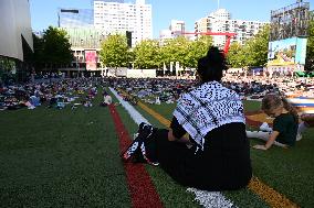 Thousands Of Shoes Laid Out As Memorial To Children Killed In Gaza - Rotterdam