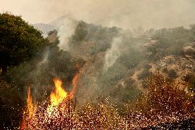 Line Fire Rages In San Bernardino County - California