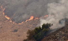 Line Fire Rages In San Bernardino County - California