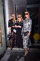 NYFW - Paris, Nicky And Kathy Hilton At Alice And Olivia