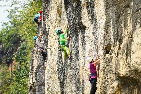 Rock Climbing Competition in Qianxinan