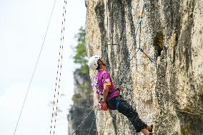 Rock Climbing Competition in Qianxinan