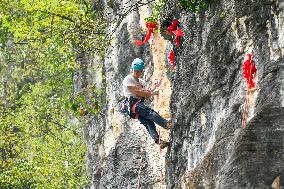 Rock Climbing Competition in Qianxinan