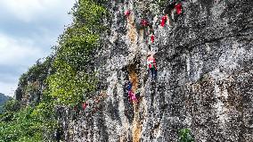 Rock Climbing Competition in Qianxinan