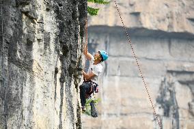 Rock Climbing Competition in Qianxinan