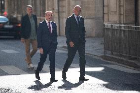 Edouard Philippe At Matignon For Meeting With Michel Barnier