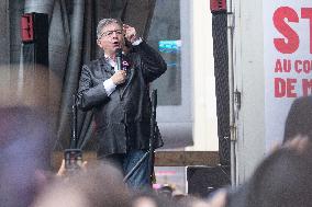 Jean-Luc Melenchon At A Rally Against The President's Forceful Blow - Paris