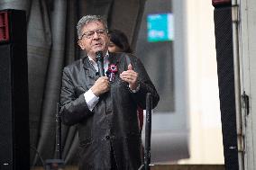 Jean-Luc Melenchon At A Rally Against The President's Forceful Blow - Paris