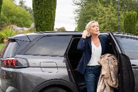 Marine Le Pen Arrives In Henin-Beaumont - France