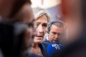 Marine Le Pen Arrives In Henin-Beaumont - France