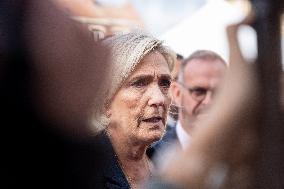 Marine Le Pen Arrives In Henin-Beaumont - France