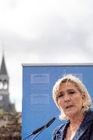 Marine Le Pen Arrives In Henin-Beaumont - France