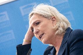 Marine Le Pen Arrives In Henin-Beaumont - France