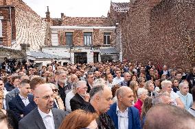 Marine Le Pen Arrives In Henin-Beaumont - France