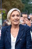 Marine Le Pen Arrives In Henin-Beaumont - France