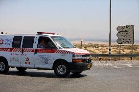 Israeli Security Secure The Allenby Bridge After A Terror Attack