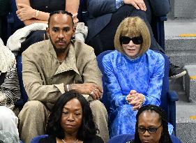 US Open - Lewis Hamilton And Anna Wintour In The Stands