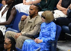 US Open - Lewis Hamilton And Anna Wintour In The Stands