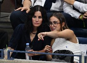 US Open - Courtney Cox In The Stands