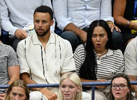 US Open - Steph Curry And Wife In The Stands