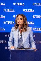 Queen Rania At Cernobbio Forum - Cernobbio