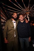 Joakim Noah And Andre Agassi At Prince X DraftKings Dinner - NYC