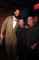 Joakim Noah And Andre Agassi At Prince X DraftKings Dinner - NYC