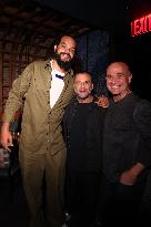 Joakim Noah And Andre Agassi At Prince X DraftKings Dinner - NYC