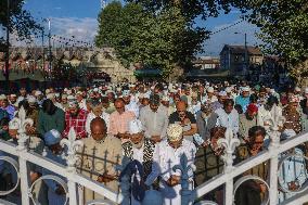 Muslims Offer Prayers At The Shrine Of Sufi Saint Naqshband Sahib In Srinagar