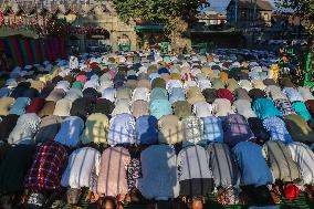 Muslims Offer Prayers At The Shrine Of Sufi Saint Naqshband Sahib In Srinagar