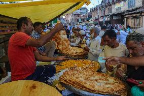 Muslims Offer Prayers At The Shrine Of Sufi Saint Naqshband Sahib In Srinagar