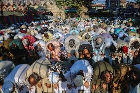 Muslims Offer Prayers At The Shrine Of Sufi Saint Naqshband Sahib In Srinagar