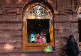 Muslims Offer Prayers At The Shrine Of Sufi Saint Naqshband Sahib In Srinagar