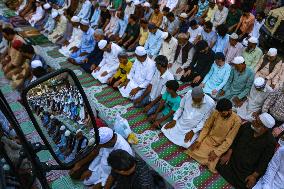 Muslims Offer Prayers At The Shrine Of Sufi Saint Naqshband Sahib In Srinagar