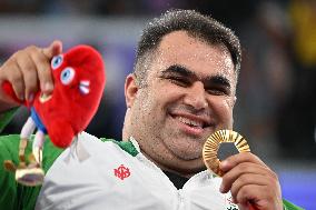 Paris 2024 Paralympics - Weightlifting - Ahmad Aminzadeh Wins Gold