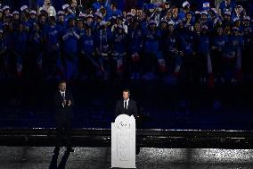 Paris 2024 Paralympics - Tony Estanguet And Andrew Parsons At Closing Ceremony