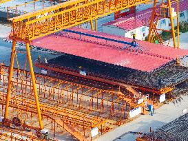 Nanjing-Huai'an Intercity Railway Under Construction